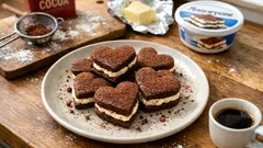 Tiramisu-Kekse zum Verlieben: Sandwich-Plätzchen mit Mascarponecreme und Kaffee-Amaretto