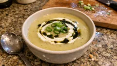 Cremige Kartoffel-Lauch-Suppe wie zuhause – mit Crème fraîche und Sauerrahm