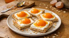 Spiegeleikuchen zu Ostern: Blätterteig mit Quarkcreme und Aprikosen, ganz einfach