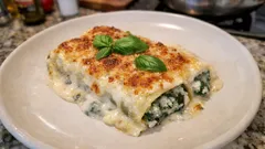 Spinat-Käse-Cannelloni aus dem Ofen – cremig mit Ricotta und Gorgonzola