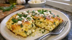 Käse-Omelett aus dem Ofen: mit Feta, Parmesan und Kräutern – schnell & saftig