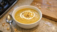Cremige Senfsuppe mit Gouda und saurer Sahne – in 30 Minuten auf dem Tisch