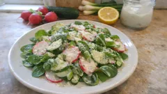 Winterlicher Feldsalat mit Radieschen – cremiges Joghurt-Zitronen-Dressing in 10 Minuten