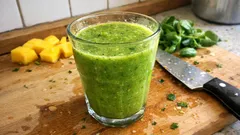 Mango-Gurken-Feldsalat-Smoothie: fruchtig-frisch und in 5 Minuten gemixt