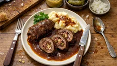 Rinderrouladen wie bei Oma – mit Rotweinsoße, die im Topf ganz einfach gelingt