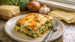 Wirsing-Lasagne aus dem Ofen: cremiger Rahmwirsing und goldene Käsekruste