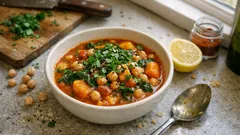 Kichererbseneintopf mit Kürbis und Kokosmilch – cremig, würzig und ganz unkompliziert