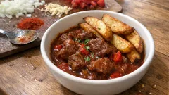 Paprika-Gulasch mit Kartoffeln – herzhaftes One-Pot-Rezept, das immer gelingt