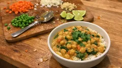 Cremiges Kichererbsen-Curry mit Kokosmilch und Limette – einfach für jeden Tag