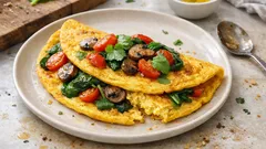 Veganes Omelette aus Kichererbsenmehl – in der Pfanne schnell & goldgelb gebacken