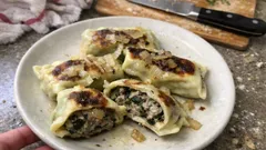 Maultaschen selber machen – mit Fleisch-Spinat-Füllung und Teig aus dem Kühlregal