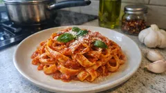 Tagliatelle all’Arrabbiata: schnelle Pasta mit scharfer Tomatensauce wie in Italien