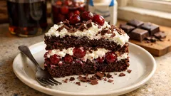 Schwarzwälder Kirschtorte mit Rum – saftig, stabil und einfach zu schichten