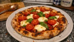 Pizza Margherita mit Pesto rosso – so wird der Boden knusprig und aromatisch