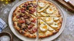 Schwäbische Dünnele wie vom Bäcker – zwei Beläge auf einem Blech