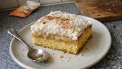 Schwedischer Apfelkuchen mit Kokos-Topping – saftig, leicht und unkompliziert