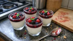 Panna Cotta mit Beerenspiegel – cremig, frisch und ideal zum Vorbereiten
