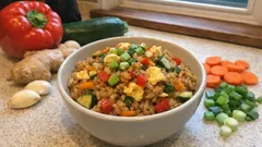 Gebratener Reis mit Gemüse: schnell aus der Pfanne – ideal für Reis vom Vortag