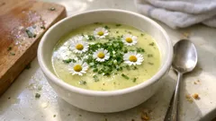 Gänseblümchen-Suppe: so wird sie cremig und mild – mit Kartoffeln und Sojasahne