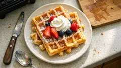 Hefe-Buttermilch-Waffeln: so werden sie besonders locker und fein vanillig