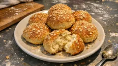 Mini-Quarkbrötchen mit Dinkel: außen knusprig, innen saftig – ganz unkompliziert