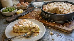 Stachelbeer-Streuselkuchen aus Rührteig – saftig-fruchtig mit knuspriger Decke