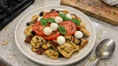 Pfannen-Pasta mit getrockneten Tomaten & Aubergine – in 15 Minuten auf dem Tisch