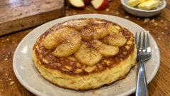 Apfel-Eierkuchen mit Dinkelmehl – goldbraun aus der Pfanne und kurz im Ofen vollendet