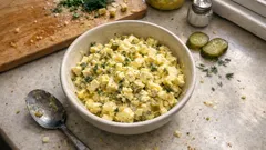 Leichter Eiersalat mit körnigem Frischkäse – cremig, würzig, perfekt fürs Brot