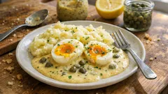 Senfeier mit Kapern: cremige Senfsoße wie bei Oma – schnell gemacht