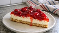 Himbeer-Schmand-Kuchen mit Dinkelboden – cremig, schnittfest und gelingsicher