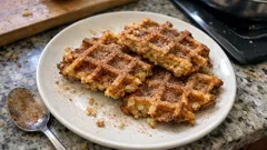 Saftige Apfelwaffeln mit Zimt – schnell gerührt und goldgelb gebacken