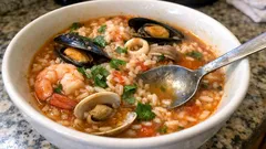 Arroz de Marisco: portugiesischer Meeresfrüchte-Reistopf – sämig, aromatisch, ganz einfach