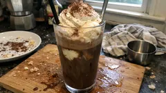 Schokoladiger Eiskaffee mit Vanilleeis – so gelingt er wie im Eiscafé