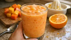 Papaya-Mango-Shake in 5 Minuten: fruchtig-cremig, ohne Milch und ohne Zuckerzusatz