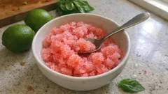 Wassermelonen-Granita mit Basilikum: eiskalt, fruchtig und ohne Eismaschine