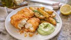 Kabeljau im Grana-Padano-Bierteig – knusprig wie im Restaurant, ganz einfach