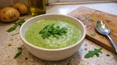 Grüne Kartoffelsuppe mit Rucola – cremig, schnell und überraschend frisch