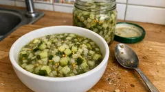 Gurken-Relish selber machen: süß-sauer, schnell eingekocht und lange haltbar