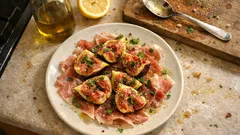 Feigen auf Parmaschinken mit Zitronen-Honig-Dressing – in 10 Minuten servierfertig