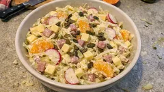 Spitzkohlsalat mit Apfel & Mandarine – frisch, cremig und in 20 Minuten fertig