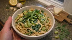 Cremige Pasta Primavera mit grünem Spargel – frühlingsleicht in 30 Minuten